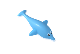 Резиновая фигура "Дельфин"