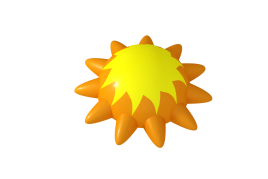 Резиновая фигура "Солнце"