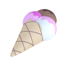 Резиновая фигура "Мороженое мини"