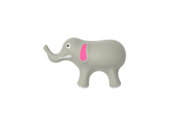 Резиновая фигура "Слон