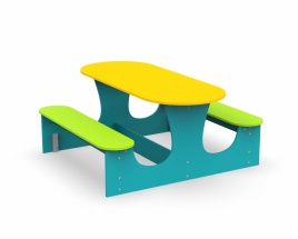 Стол со скамейками «Овал» 