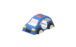 Резиновая фигура "Машина Босс с тоннелем и зацепами"