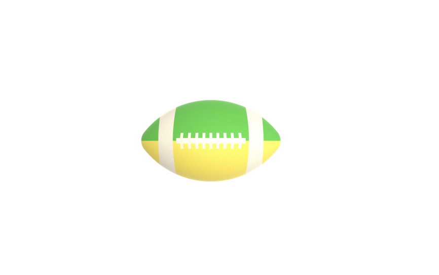 Резиновая фигура "Регбийный мяч" фото 1