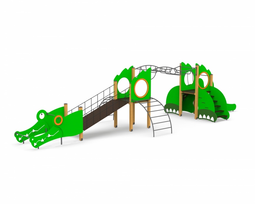 Детский игровой комплекс «Крокодил» 312.01.02 фото 1