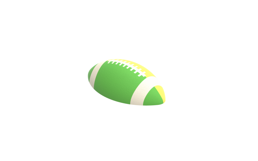 Резиновая фигура "Регбийный мяч" фото 2